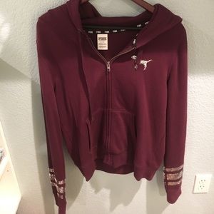 PINK maroon sparkly jacket