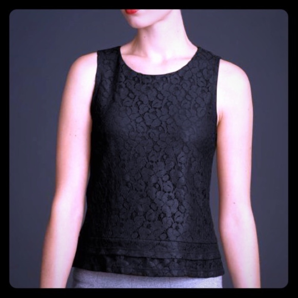 Banana Republic Mad Men Collection Lace Top XS