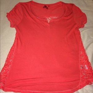 Red camel top