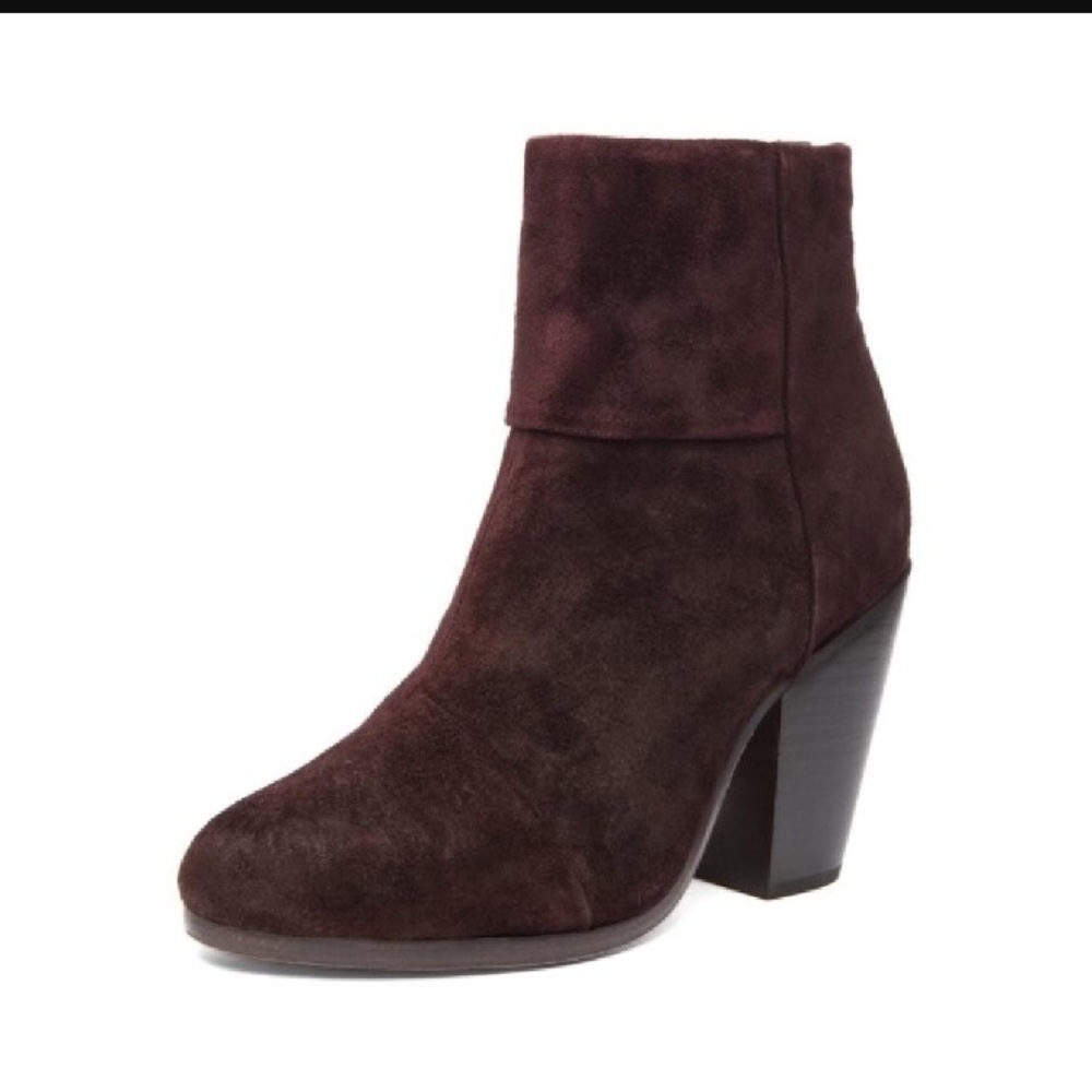 Rag &bone suede zip boot