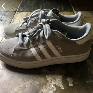 Grey adidas limited edition campus sneakers