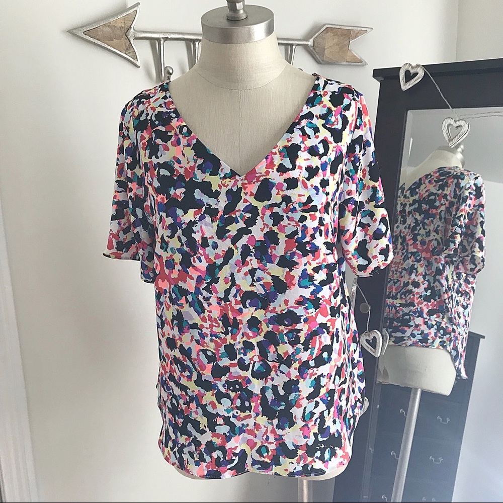⭐️Multi Color Animal Print Top⭐️