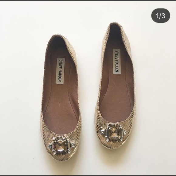 steve madden gold flats