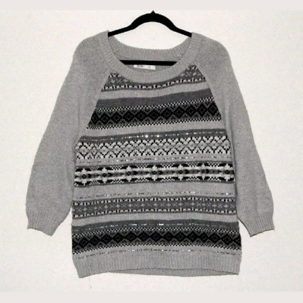 Old Navy Pullover Sweater Fair Isle XL
