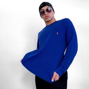 Blue & Orange Polo Ralph Lauren Knit Shirt