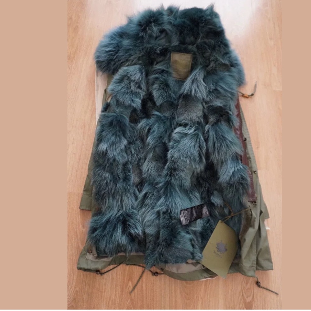 Mr and mrs Italy midi parka green size S - Picture 4 of 8