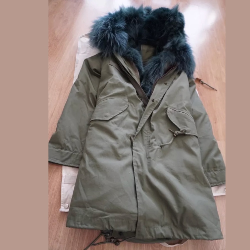 Mr and mrs Italy midi parka green size S - Picture 5 of 8