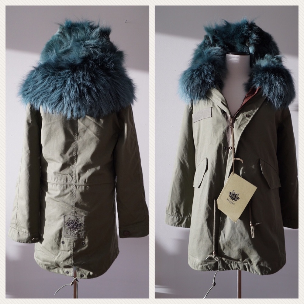 Mr and mrs Italy midi parka green size S - Picture 2 of 8