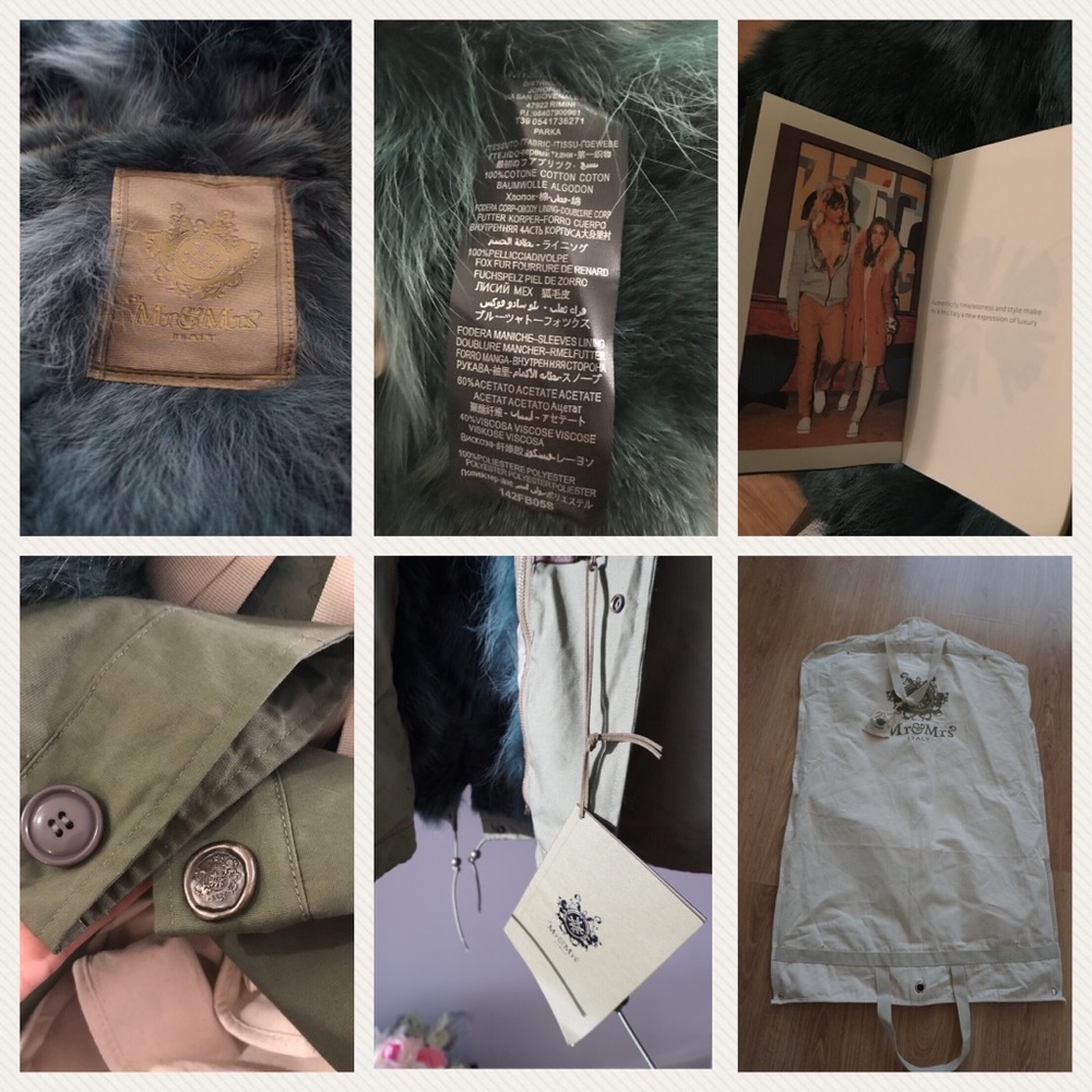 Mr and mrs Italy midi parka green size S - Picture 8 of 8