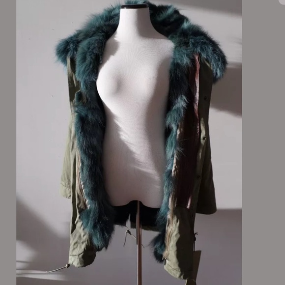 Mr and mrs Italy midi parka green size S - Picture 3 of 8