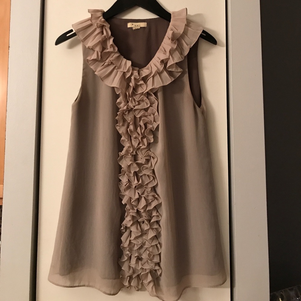 F21 Silk Sleeveless Top