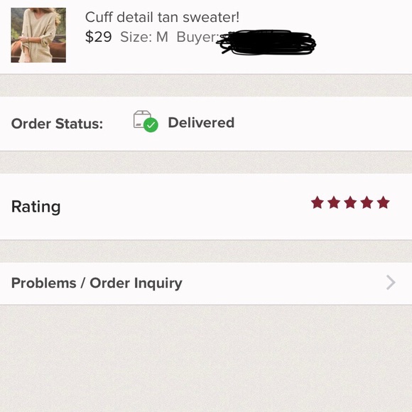 Sold out! 5 ⭐️ Rated! Cuff detail tan sweater! - Picture 3 of 3