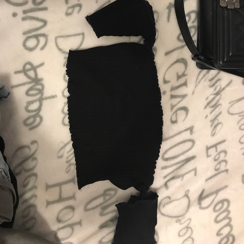 Off the shoulder crop top