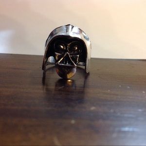 Darth Vader Star Wars antiqued silver ring size 8