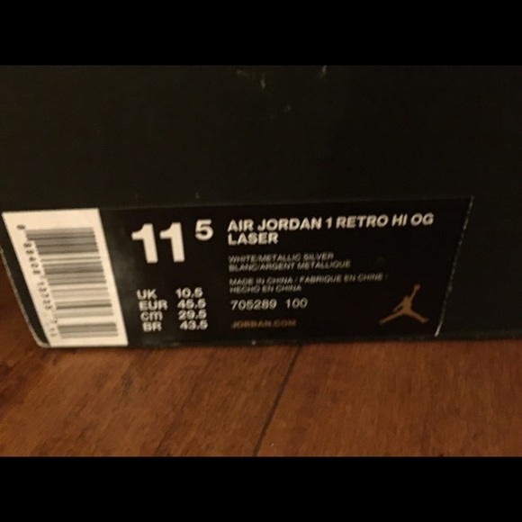 Jordan 1 Laser fragment custom 11.5 - Picture 6 of 6