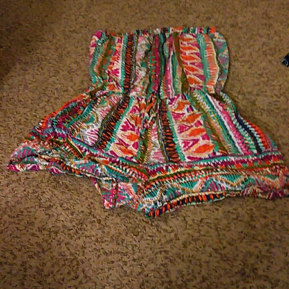 Tube top romper