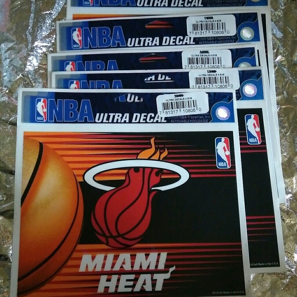 MIAMI HEAT ULTRA DECAL $3 EACH