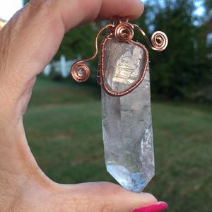 Pointed Quartz Crystal Pendant