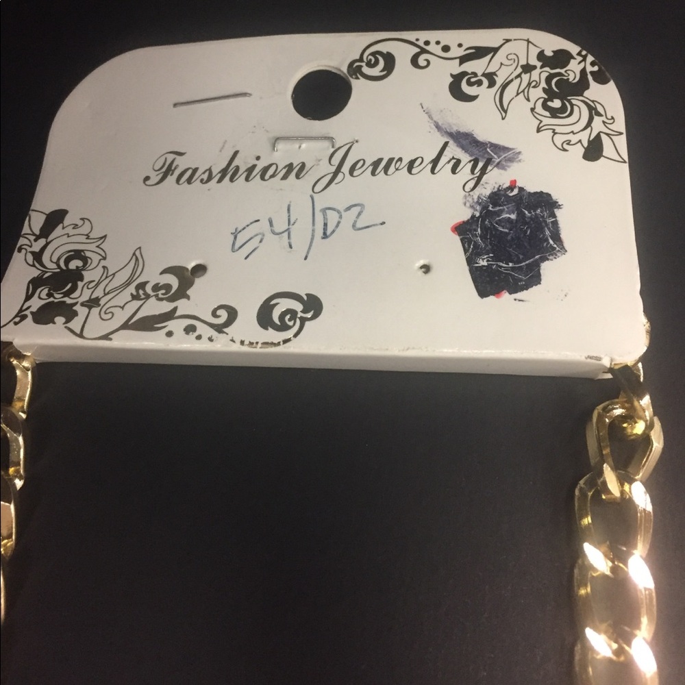 Pastel-colored necklace w/flowers & crystal balls - Picture 3 of 4