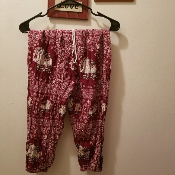 TIBETAN LUCKY ELEPHANT Jogger Pants w/Drawstring📍 - Picture 3 of 3