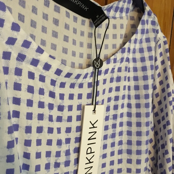 Mink pink boxy crop top size M - Picture 2 of 3