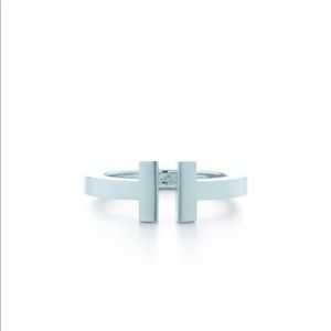 Tiffany & Co Sterling Silver T Square Ring