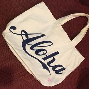 Cameron Hawaii large canvas beach tote