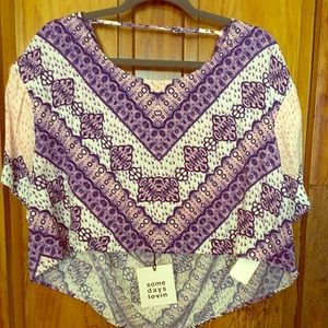 Some Days Lovin crop top size M