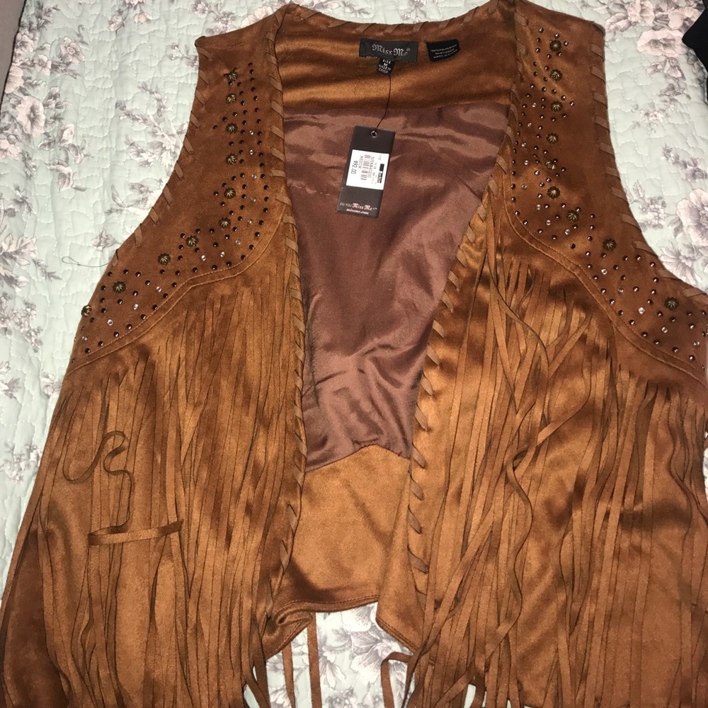 Miss me fringe vest