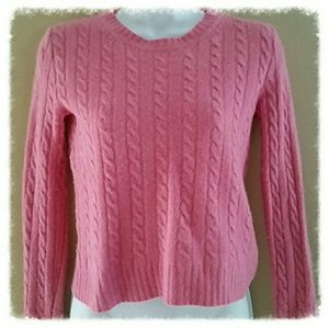 J. Crew Cropped Cable Knit Sweater