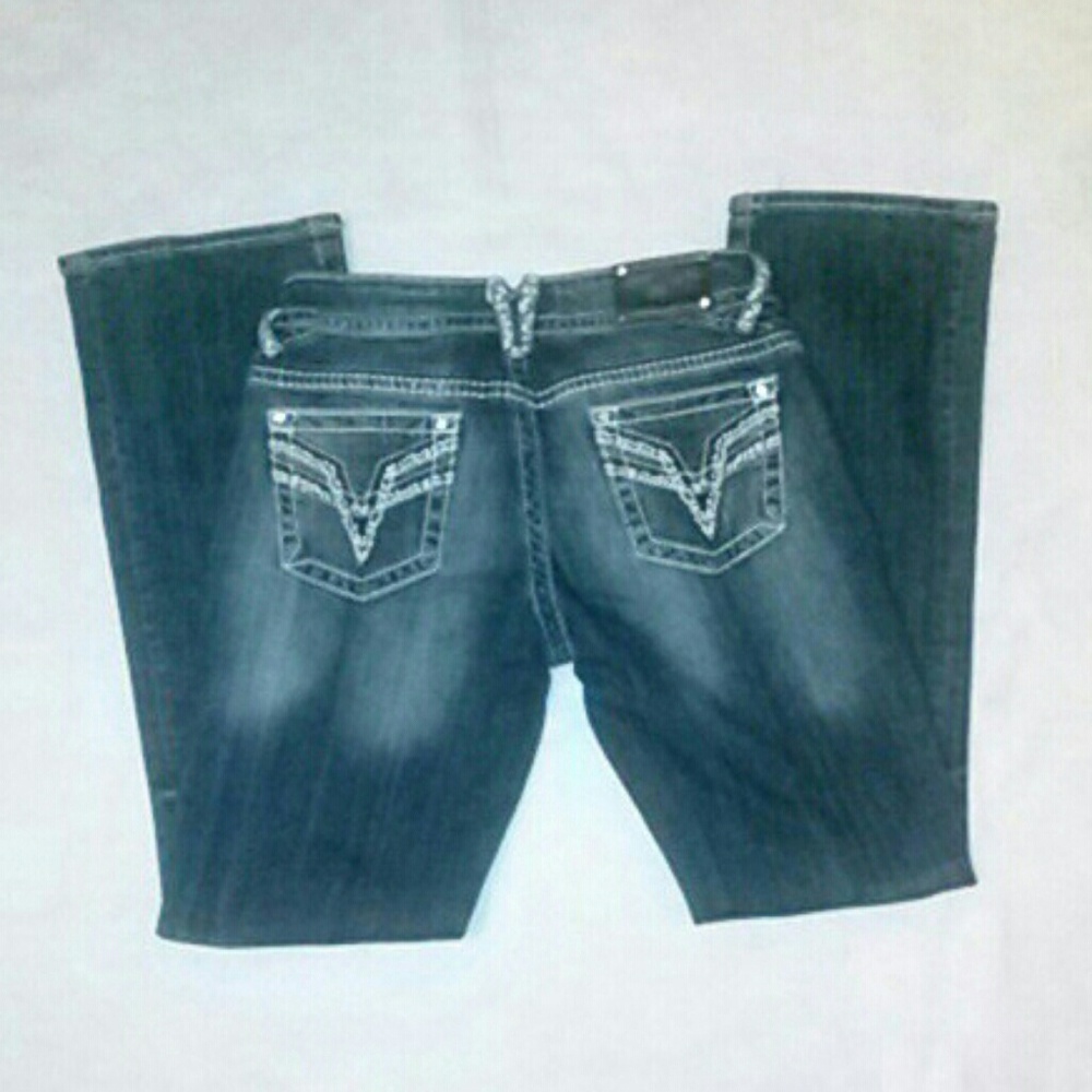 Womens/Juniors Vigoss Chelsea Slim Boot Jeans 7/8