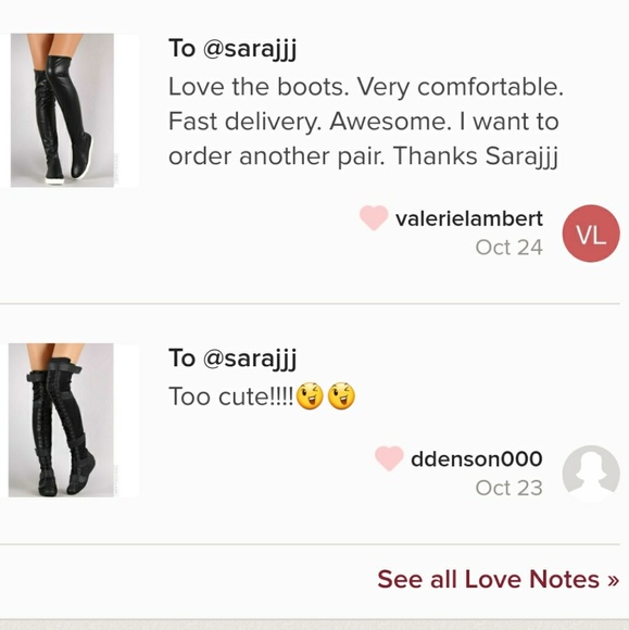 Last Size 6🖤Round Toe Over-The-Knee Sneaker Boots - Picture 3 of 4