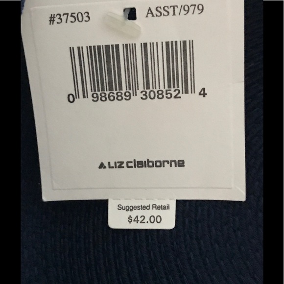 VINTAGE LIZ CLAIBORNE NAVY BLUE HAT WELL MADE - Picture 4 of 7