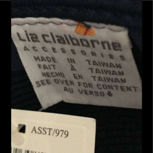 VINTAGE LIZ CLAIBORNE NAVY BLUE HAT WELL MADE - Picture 5 of 7