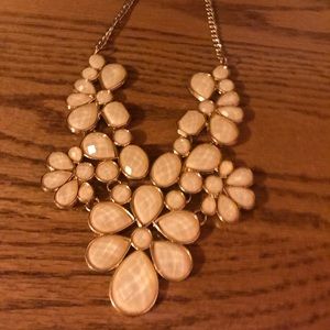 White Statement Necklace
