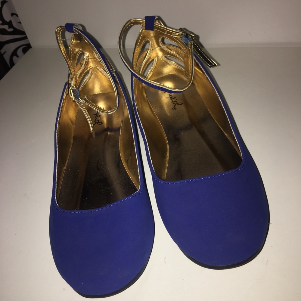 Top Moda Royal Blue Flats
