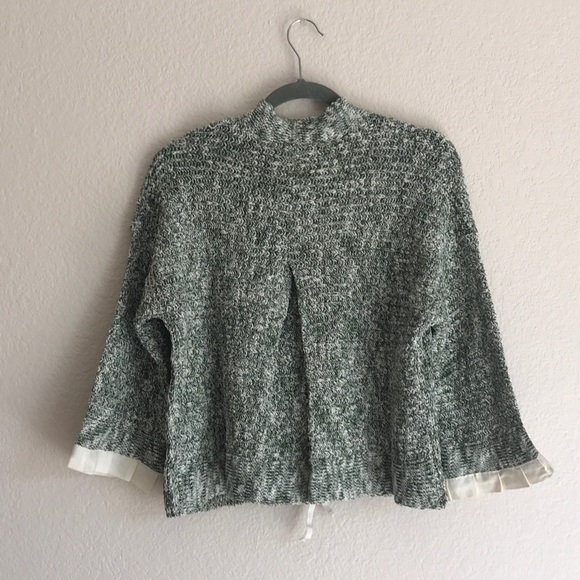 Green tone sweater cardigan NWT - Picture 5 of 8