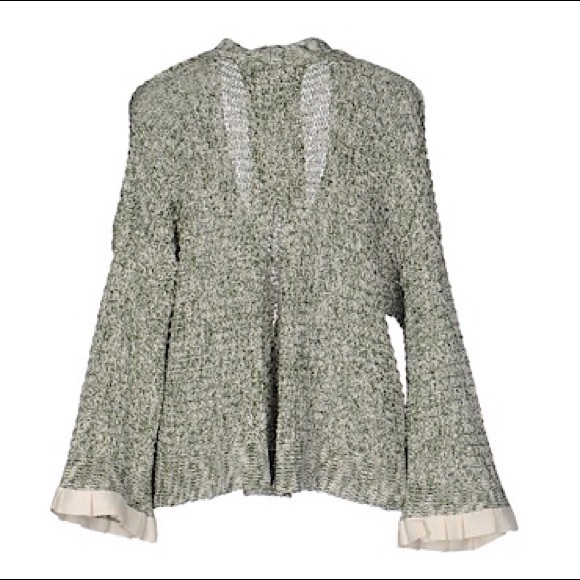 Green tone sweater cardigan NWT - Picture 3 of 8