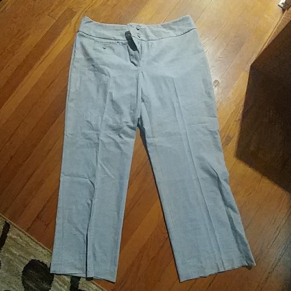 Size 16 Lane Bryant grey wide leg trousers