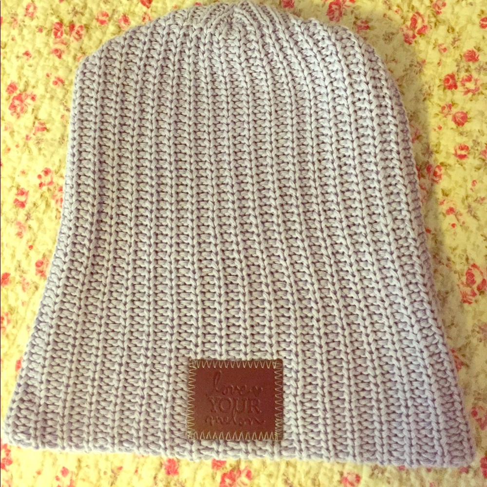 Love your melon purple beanie