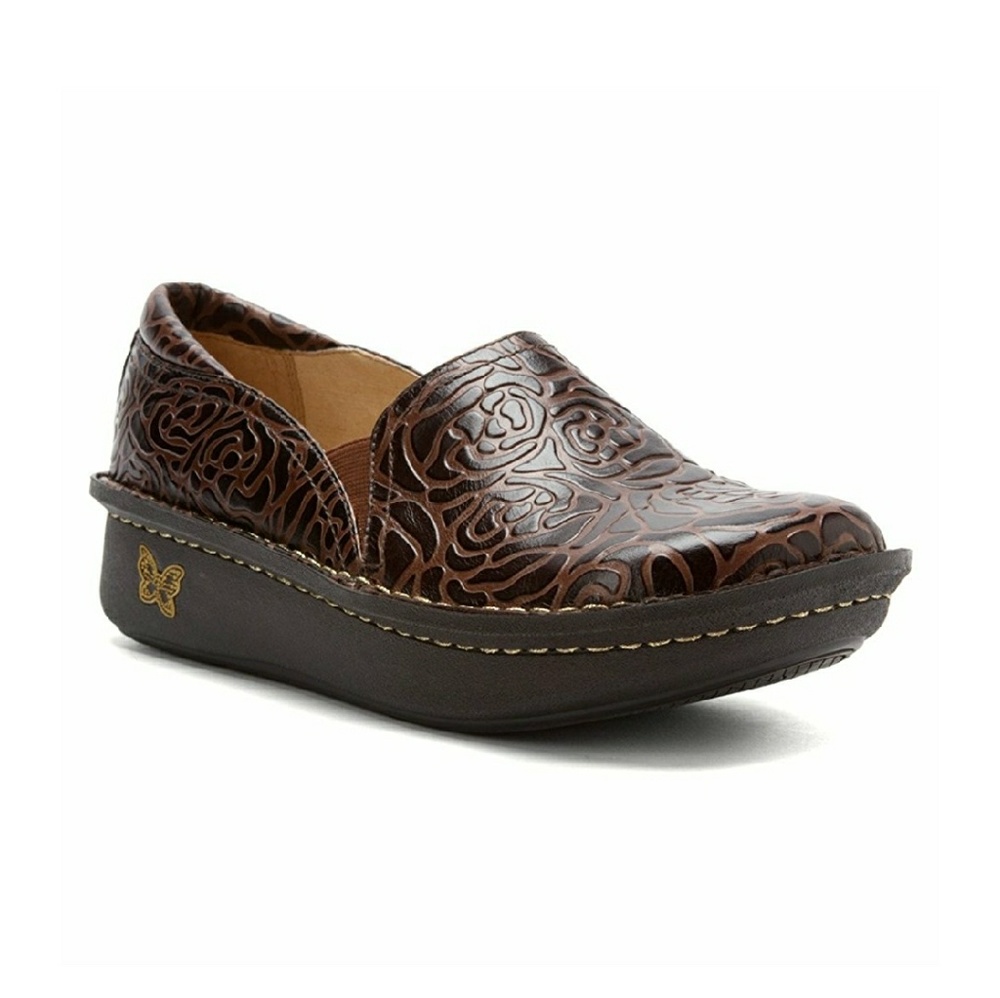 Alegria Debra Slip On Leather Clog