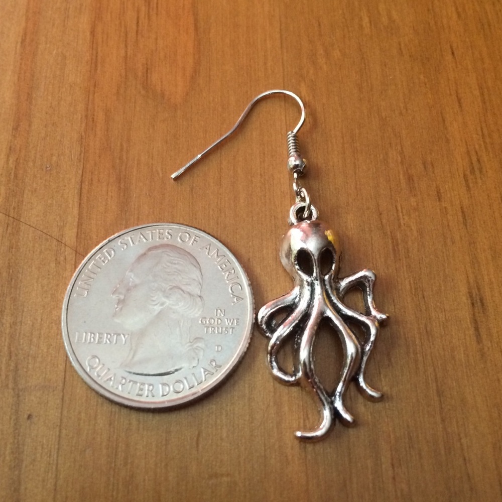 NWOT Alien Octopus Earrings - Picture 3 of 5