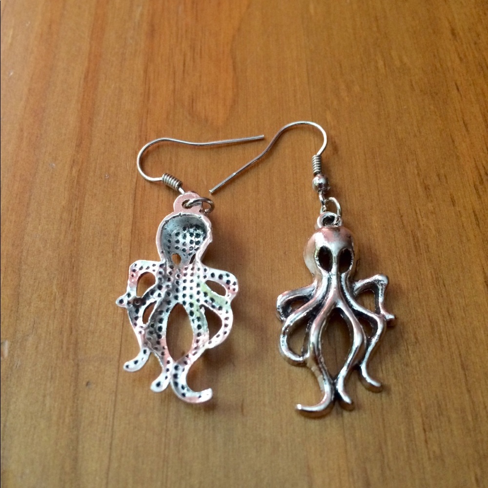 NWOT Alien Octopus Earrings - Picture 5 of 5