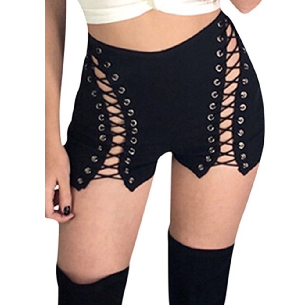 Lace up shorts