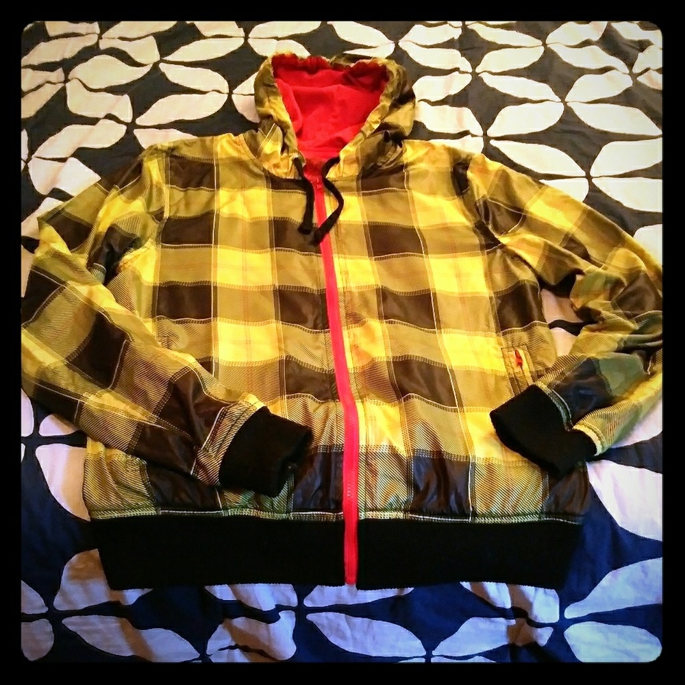 INSULATED Charles12 Yellow/Fire Windbreaker !