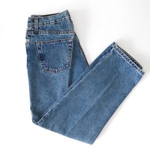Medium Washed Denim Mom Jeans