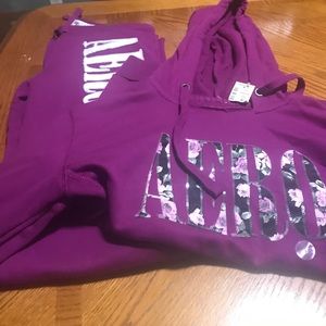 Brand new Sweat pant set purple