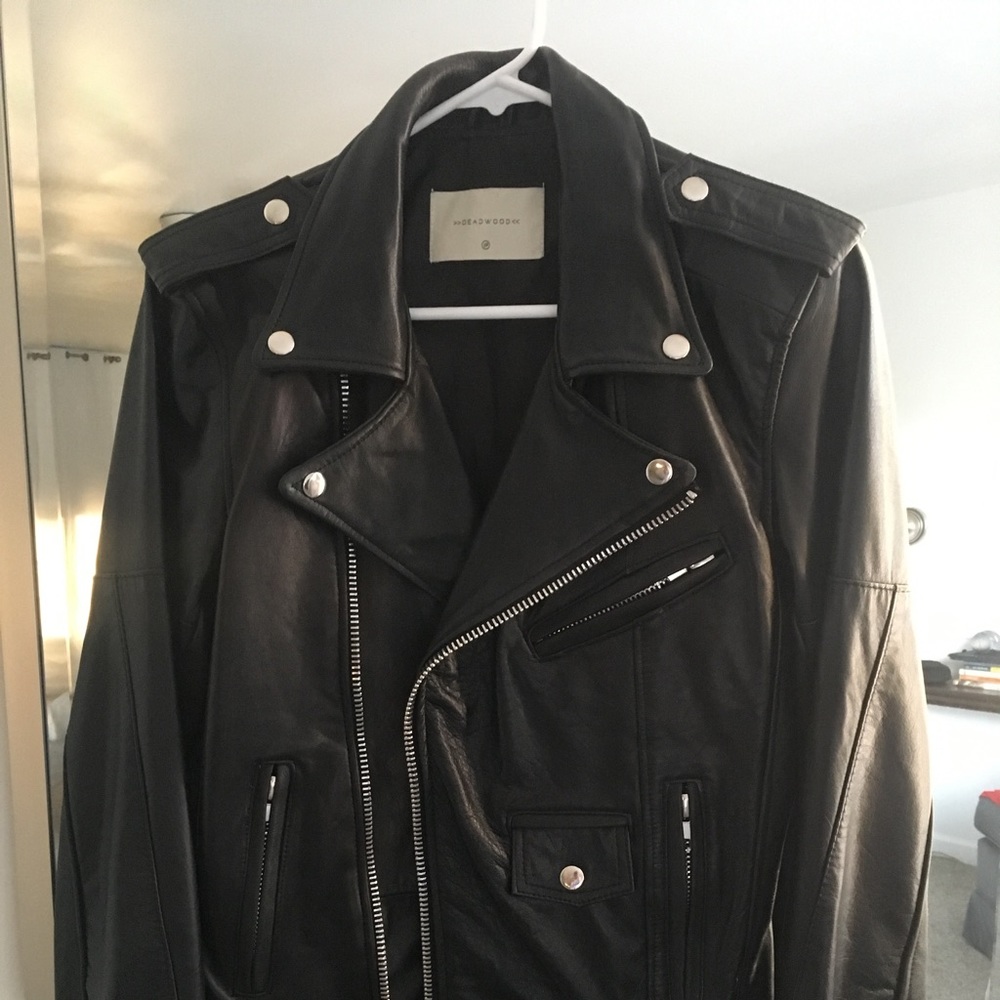 DEADWOOD Women's Leather Biker Jacket