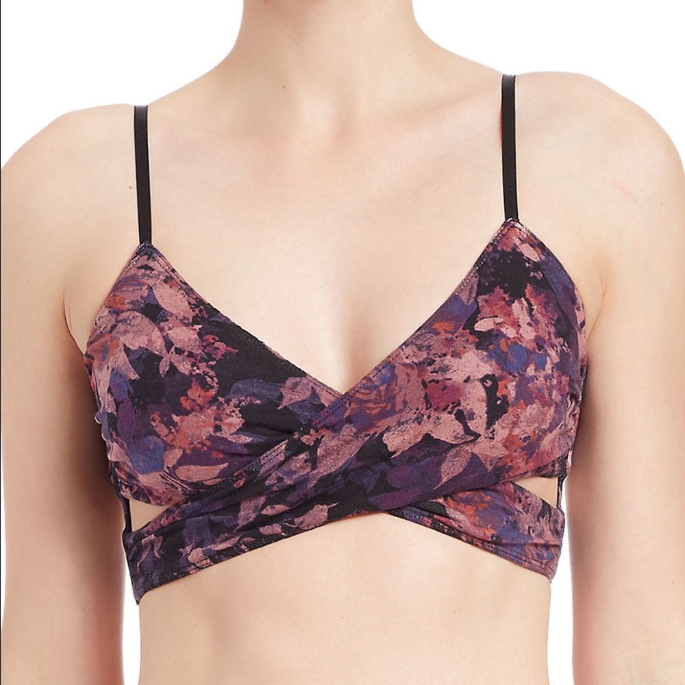 Free People Wrap it Up floral bralette **RARE**