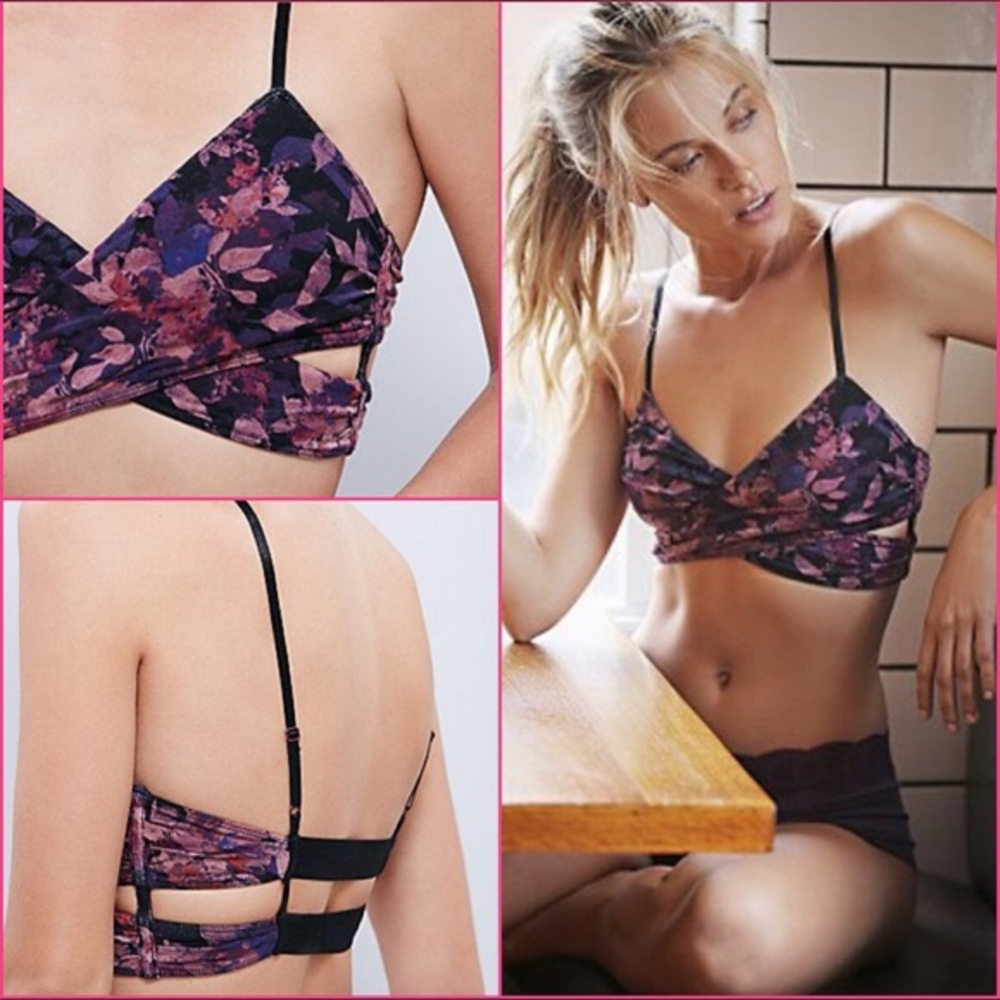 Free People Wrap it Up floral bralette **RARE** - Picture 4 of 5